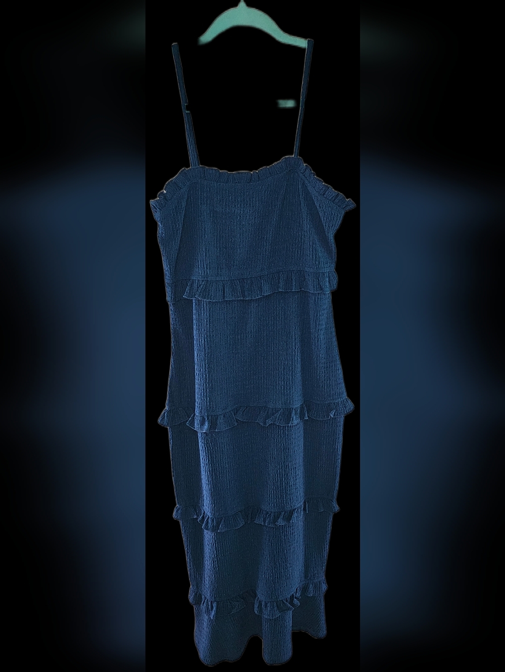 Cupshe Women Casual Strap Maxi Dress Size M Teal Color NWT